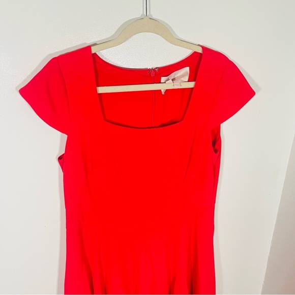 Gal Meets Glam Regina Red Fit & Flare Midi Dress Retro Wedding Size 10 - Picture 5 of 8